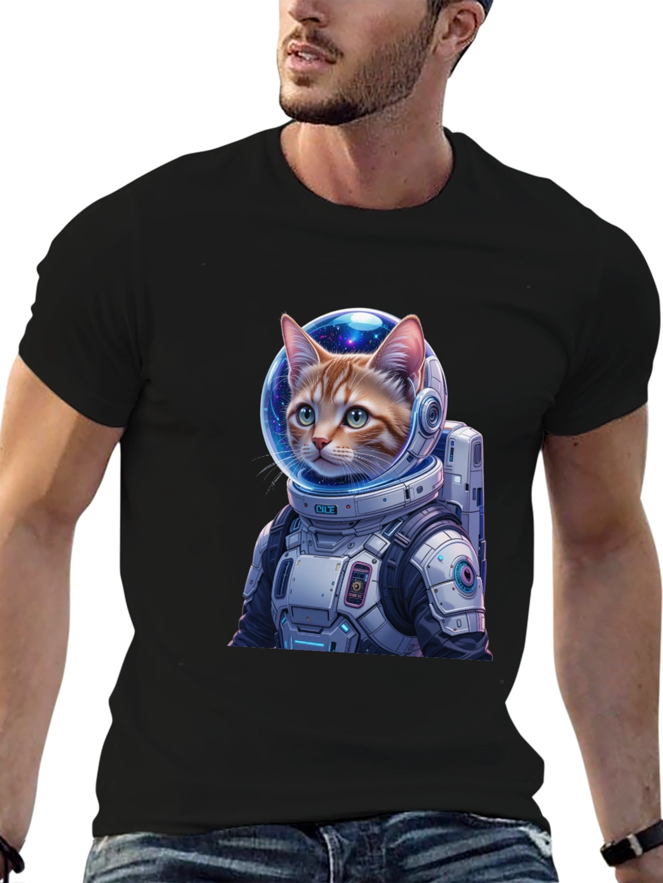 Astronaut Cat T-Shirt - Space Kitty Tee