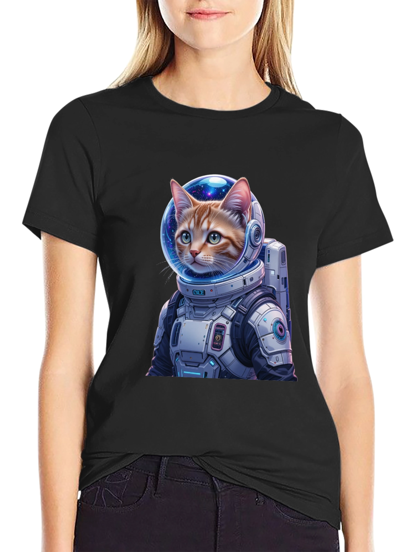 Astronaut Cat T-Shirt - Space Kitty Tee