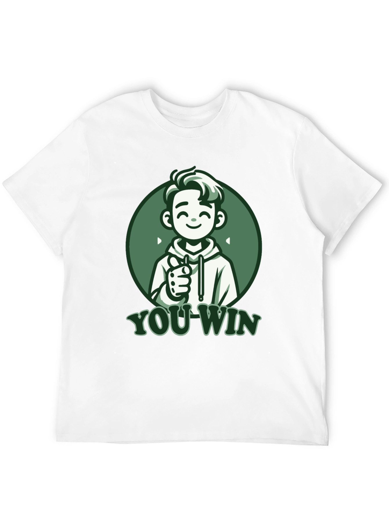 You Win Graphic Tee - Gamer Style Black T-Shirt