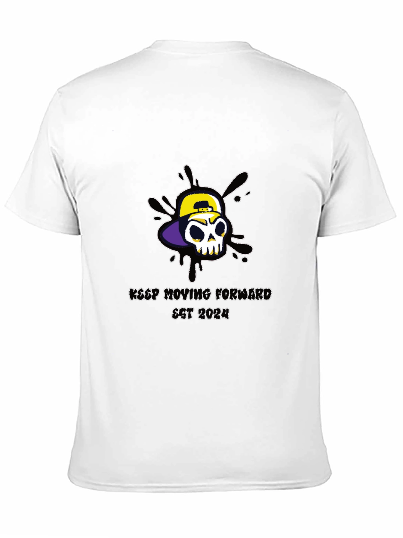 Skull Graphic T-Shirt - Keep Moving Forward