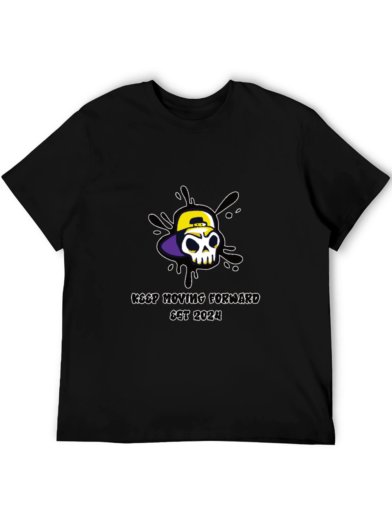 Skull Graphic T-Shirt - Keep Moving Forward