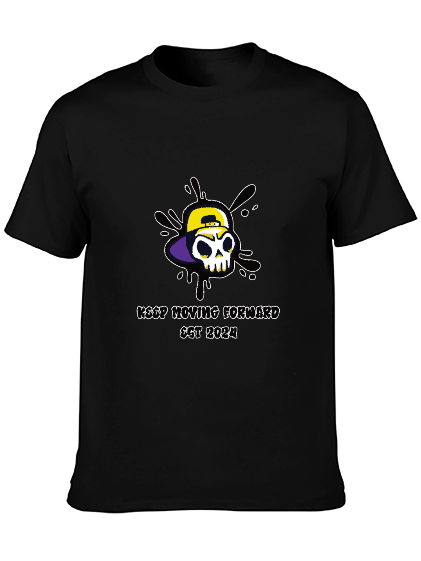 Skull Graphic T-Shirt - Keep Moving Forward
