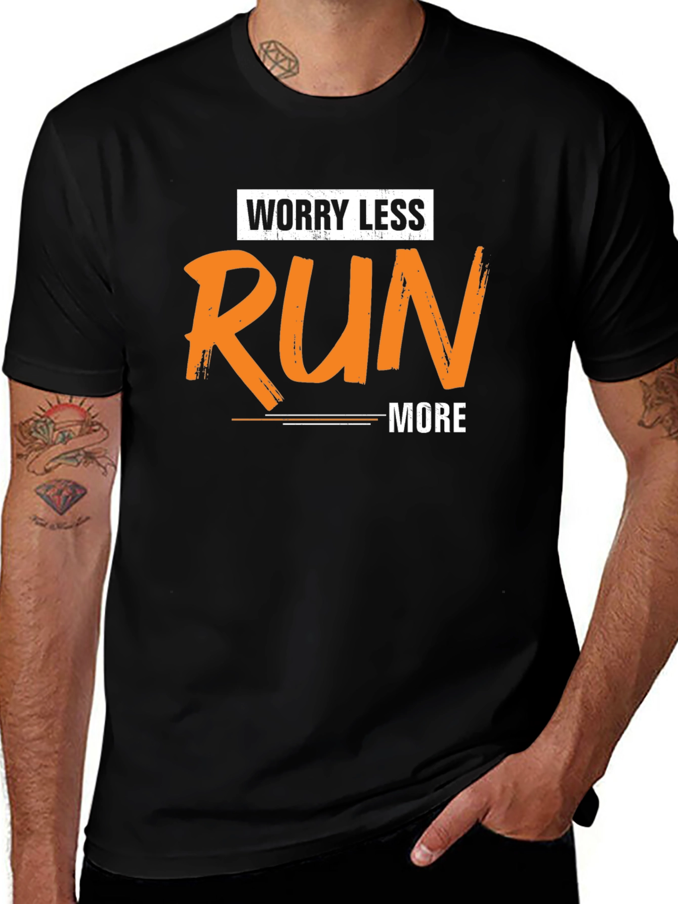 Worry Less Run More Graphic Tee