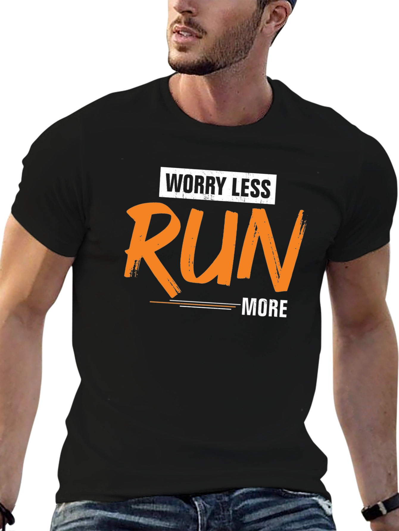 Worry Less Run More Graphic Tee