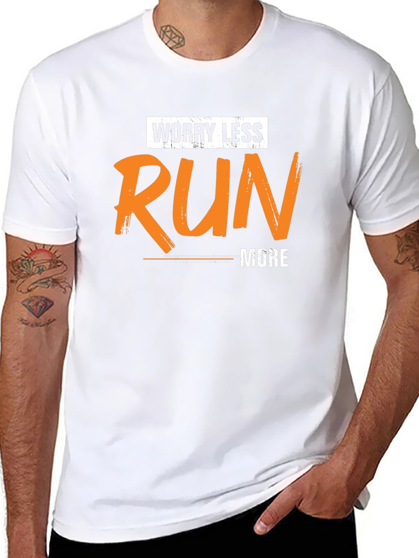 Worry Less Run More Graphic Tee