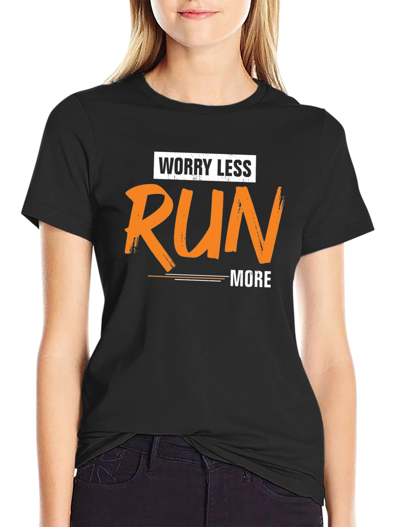 Worry Less Run More Graphic Tee