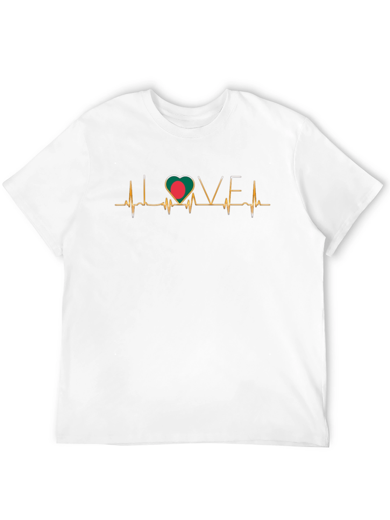 Bangladesh Heartbeat Love T-Shirt