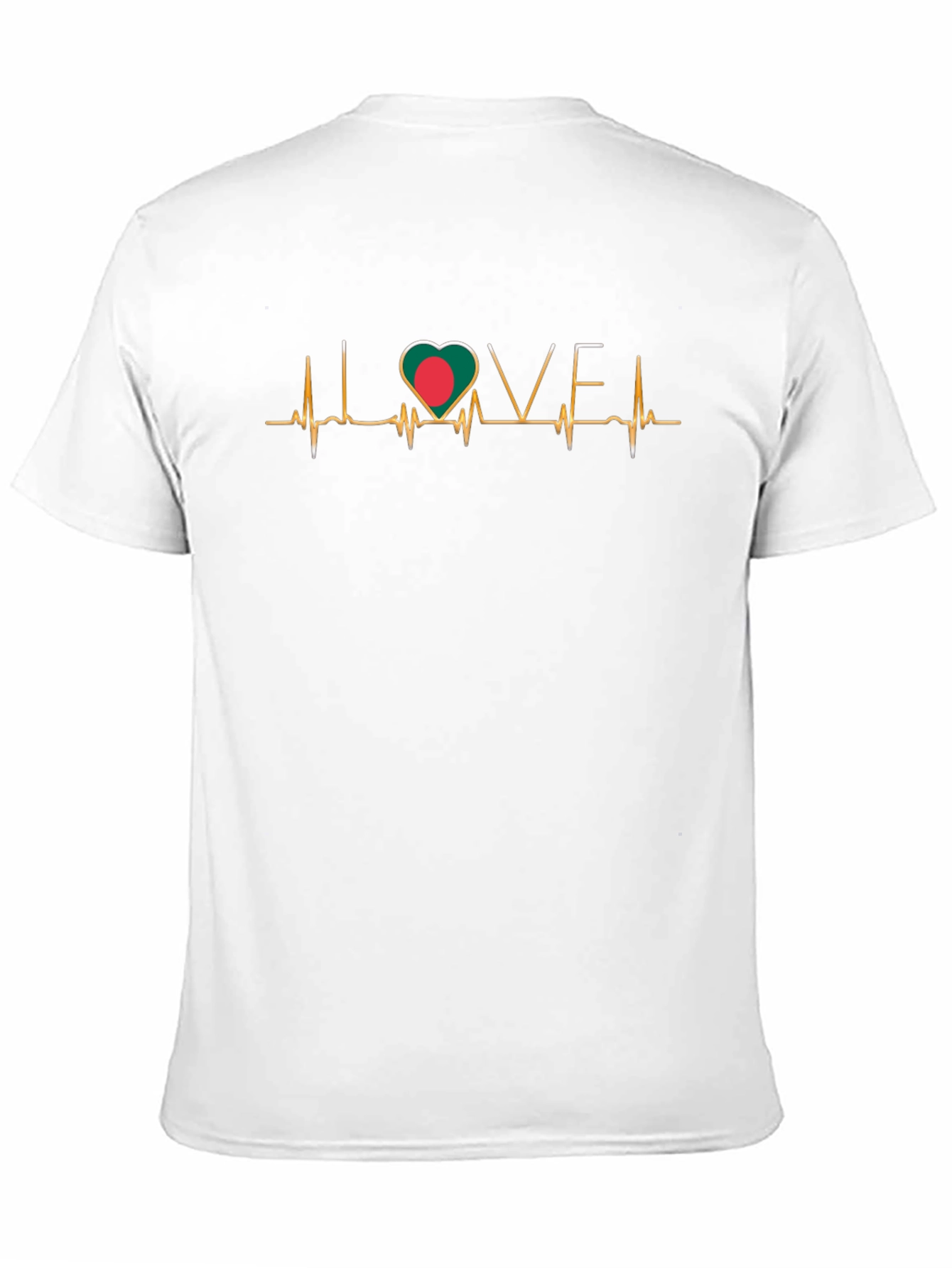Bangladesh Heartbeat Love T-Shirt