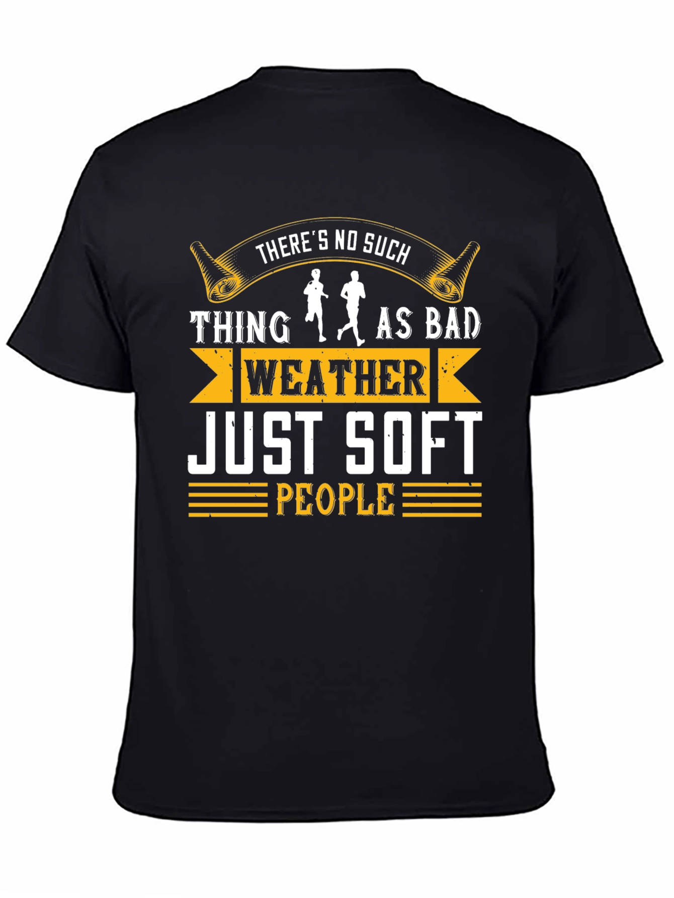 Bad Weather Soft People Running Graphic Tee