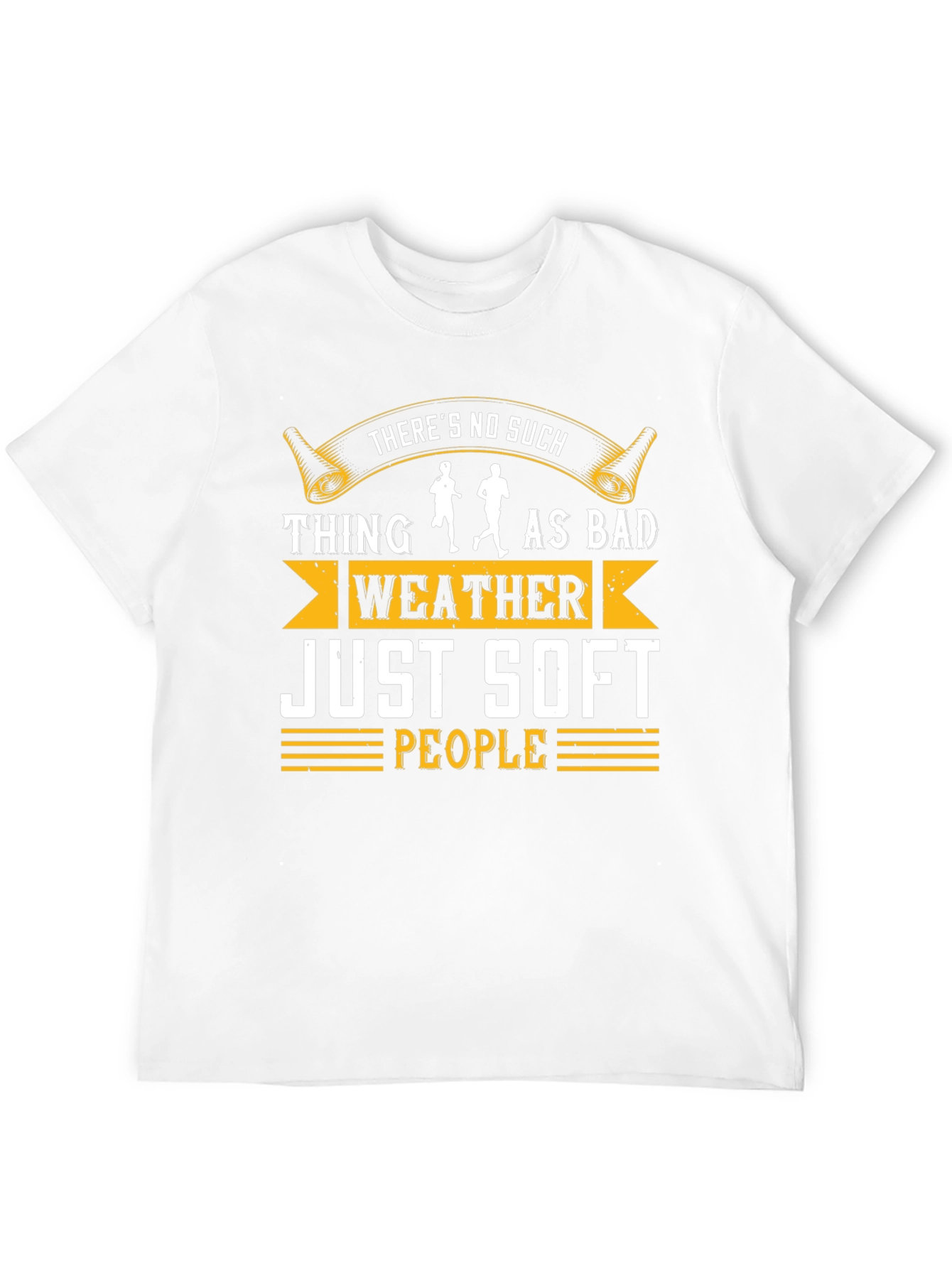Bad Weather Soft People Running Graphic Tee
