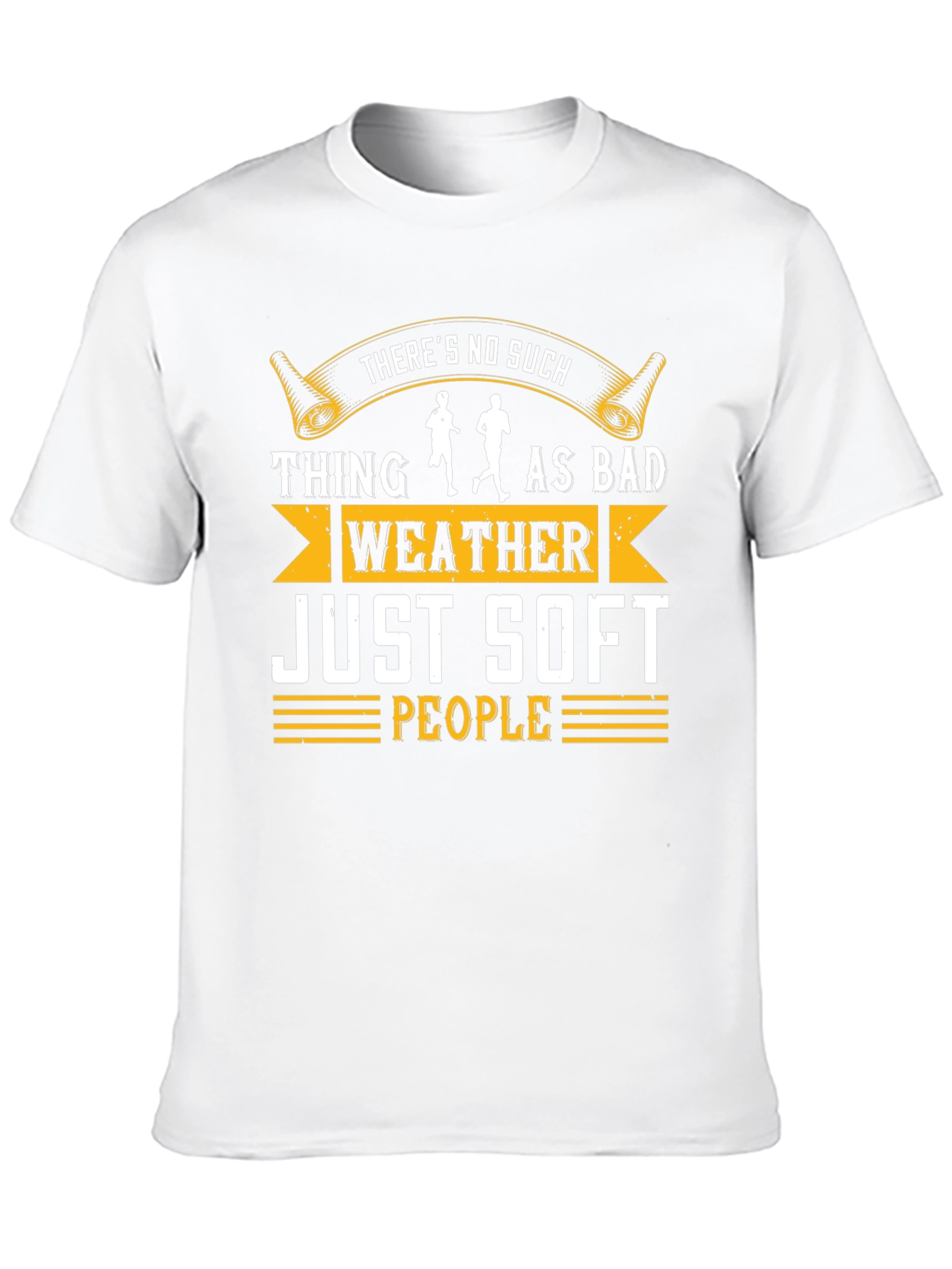 Bad Weather Soft People Running Graphic Tee