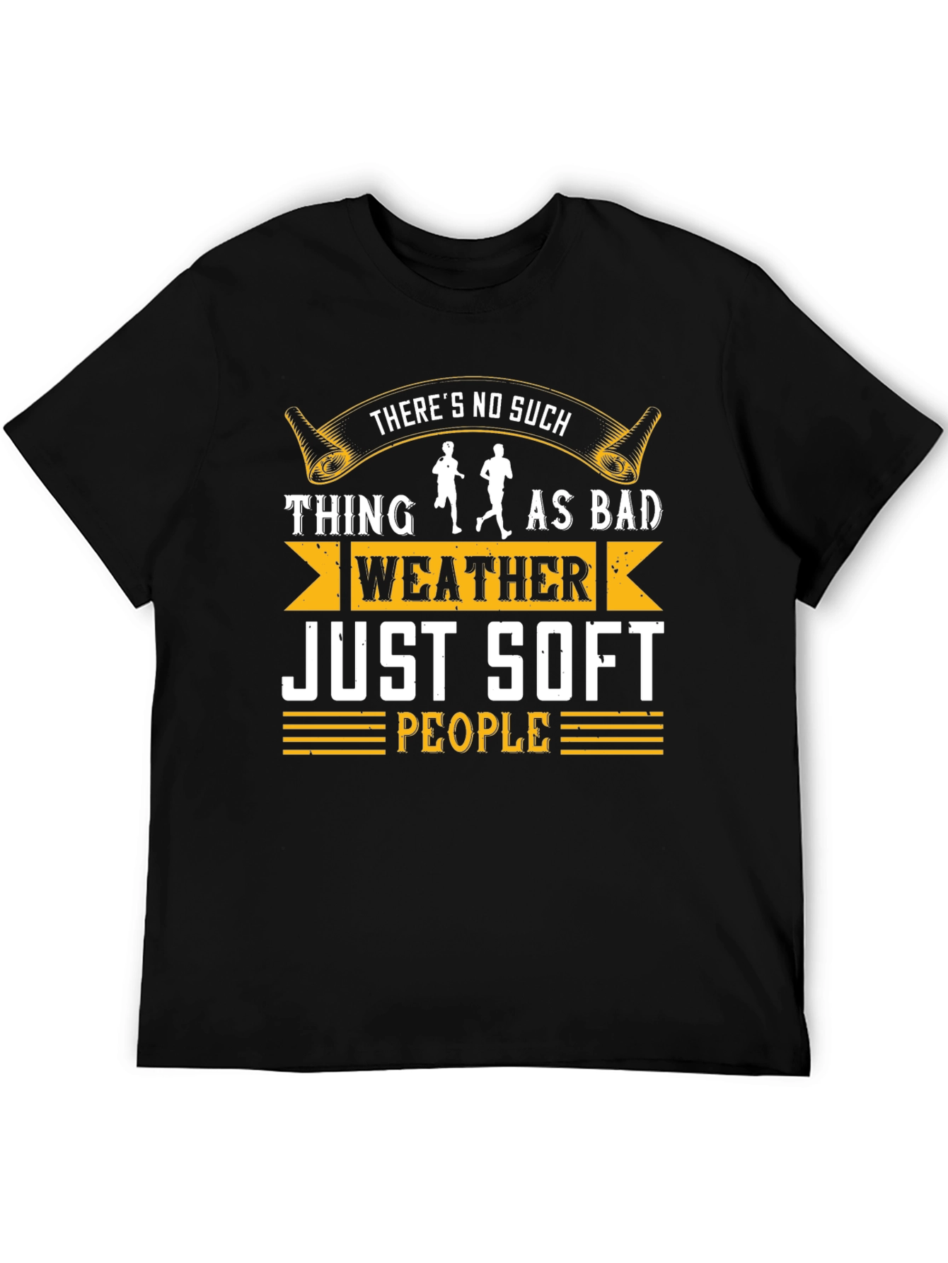 Bad Weather Soft People Running Graphic Tee