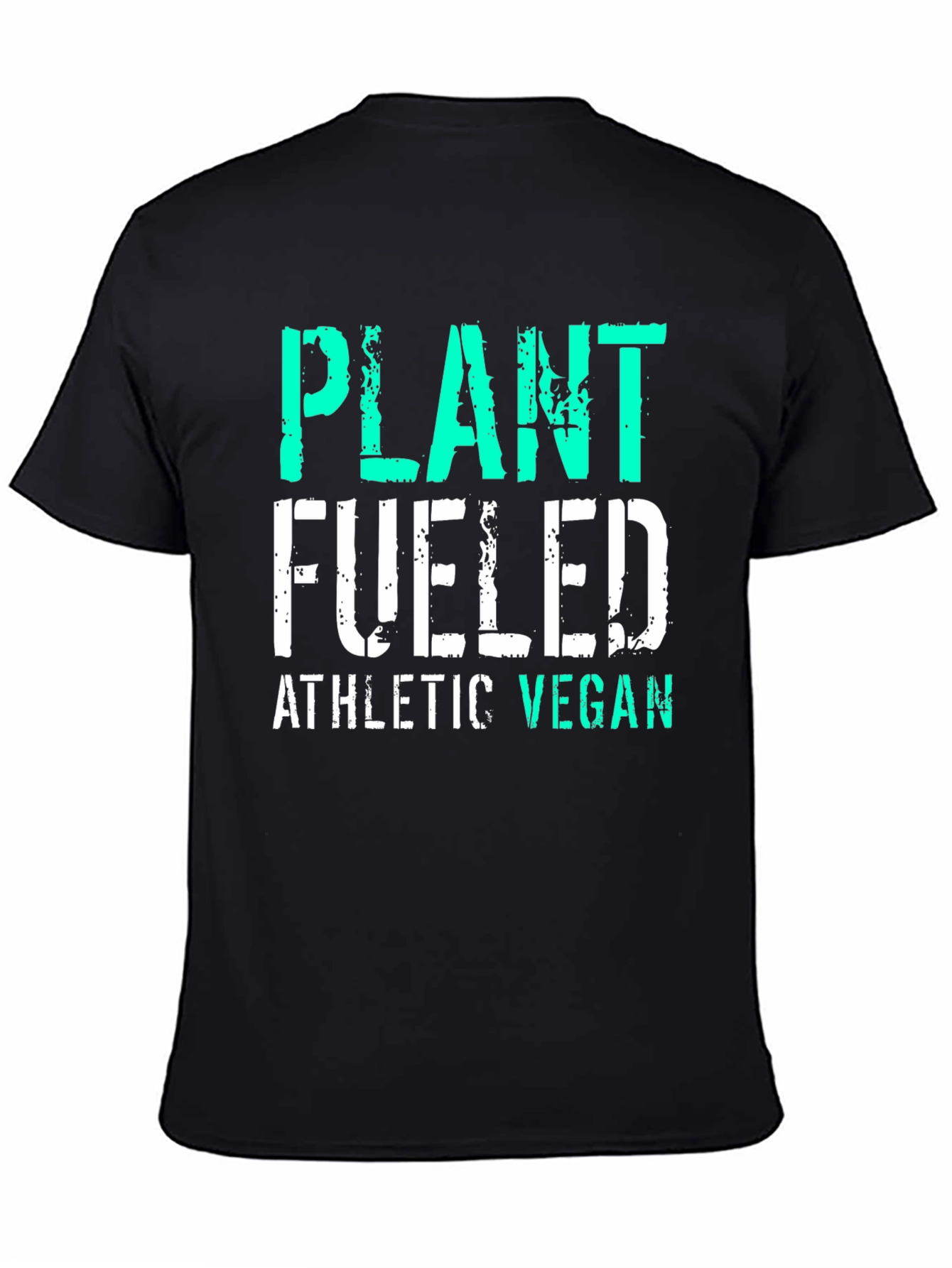 Plant Fueled Athletic Vegan T-Shirt - Black