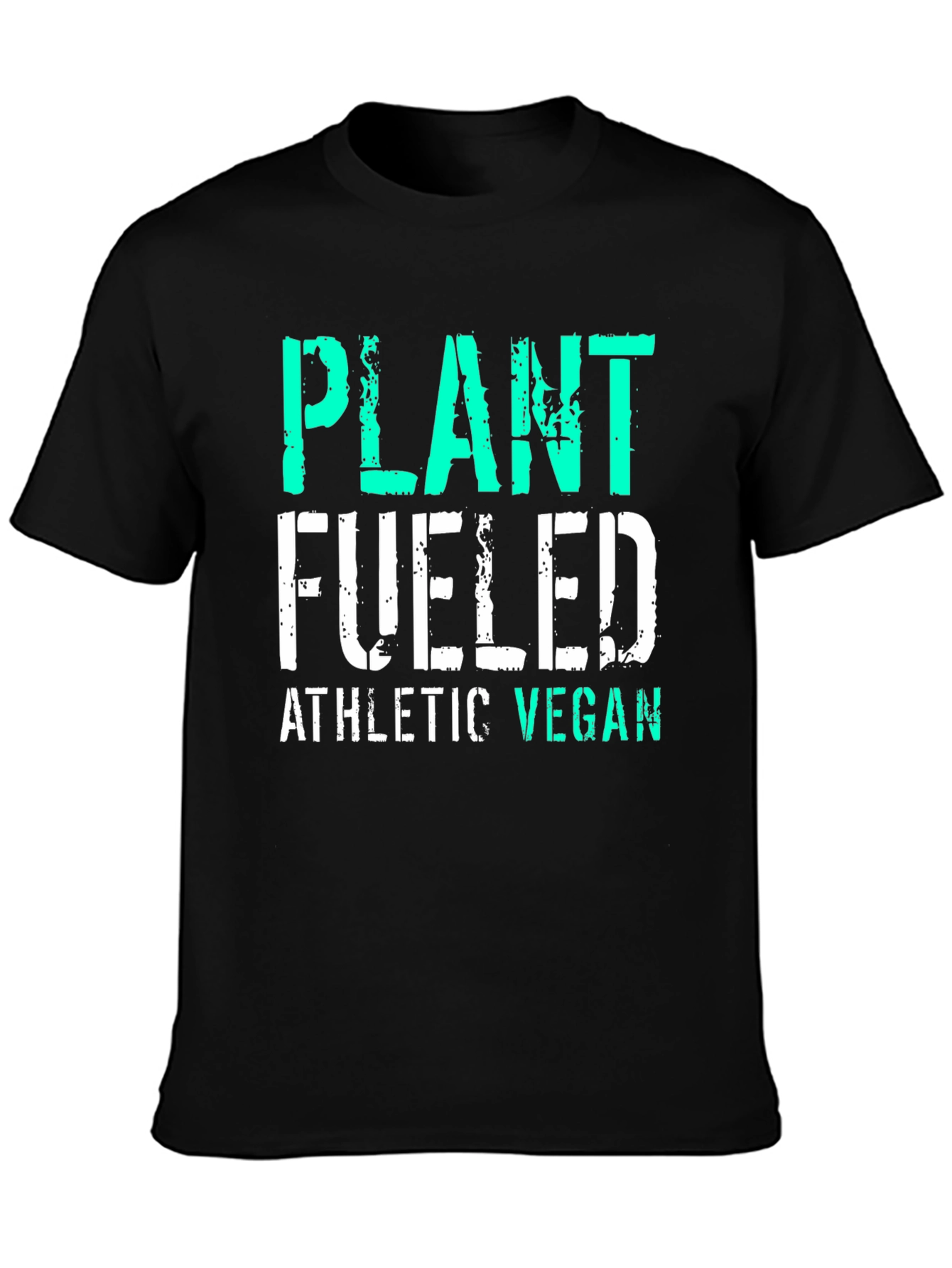 Plant Fueled Athletic Vegan T-Shirt - Black