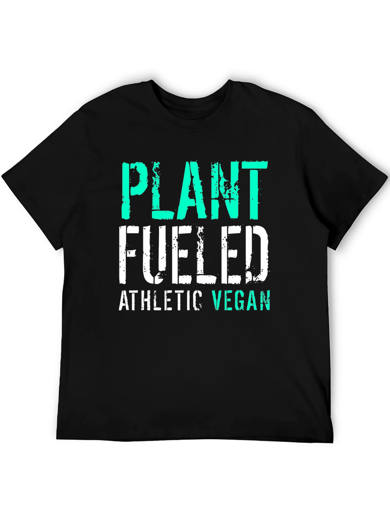 Plant Fueled Athletic Vegan T-Shirt - Black