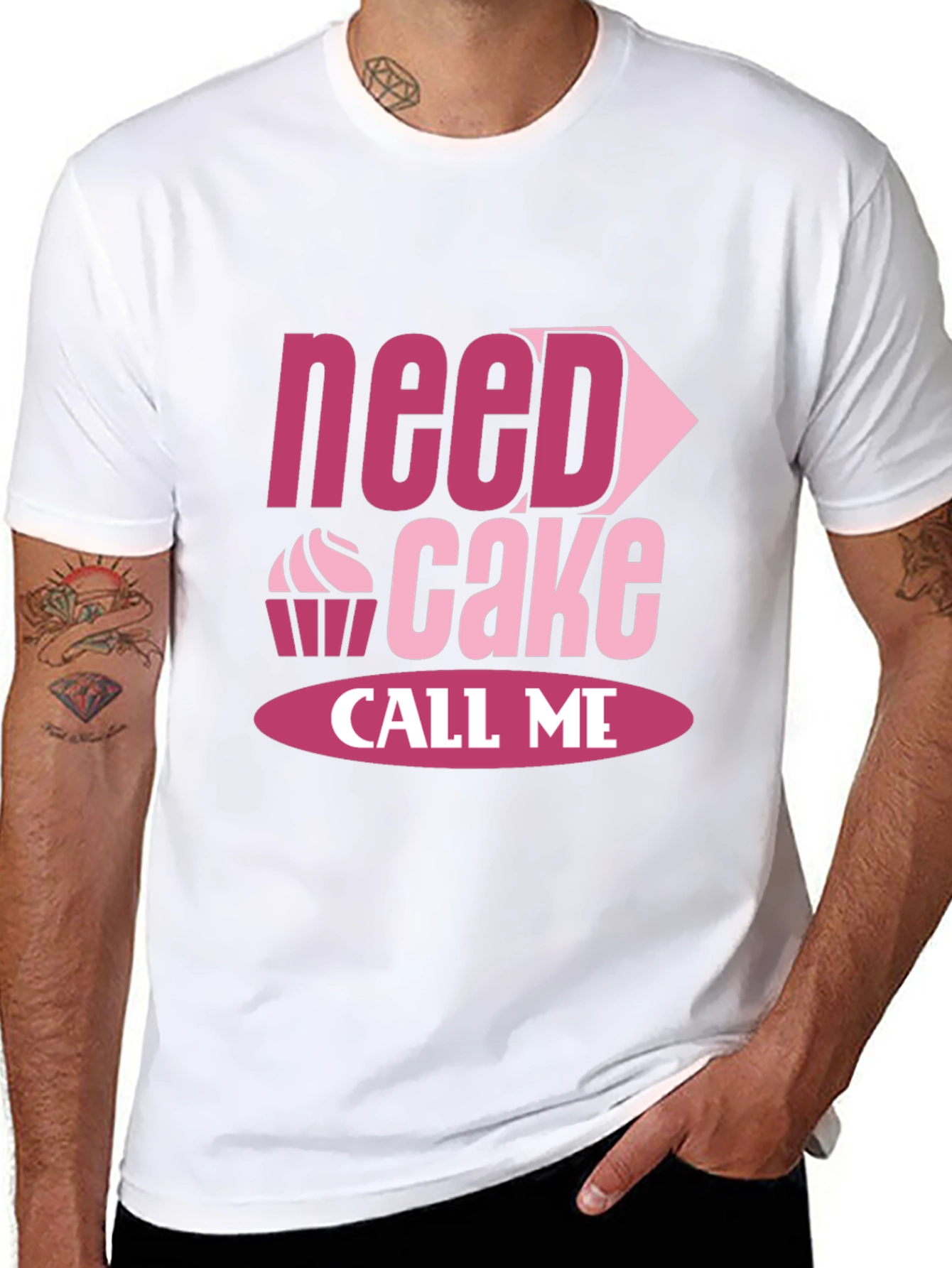 Need Cake Call Me - Funny T-Shirt