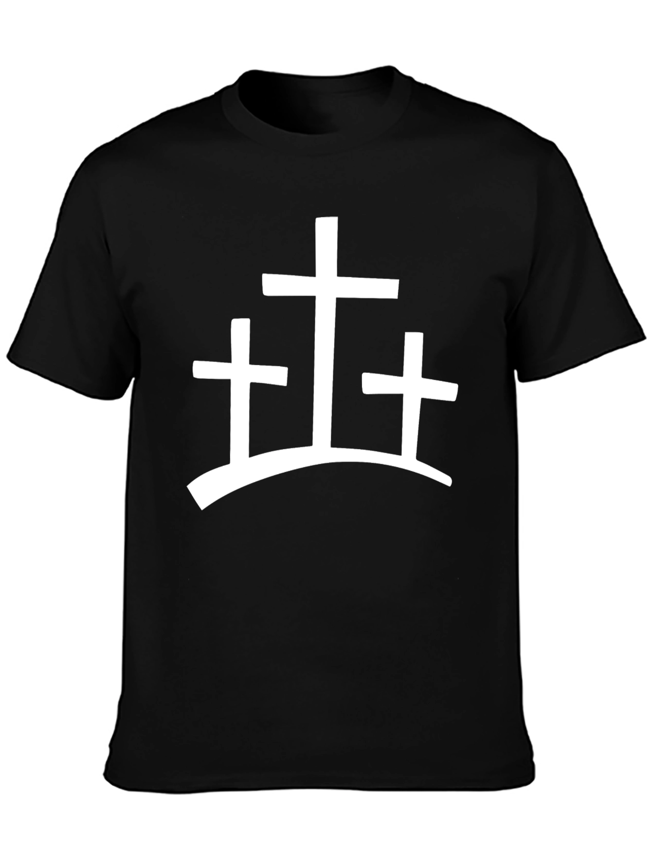 Faith Inspired Three Crosses Graphic Tee