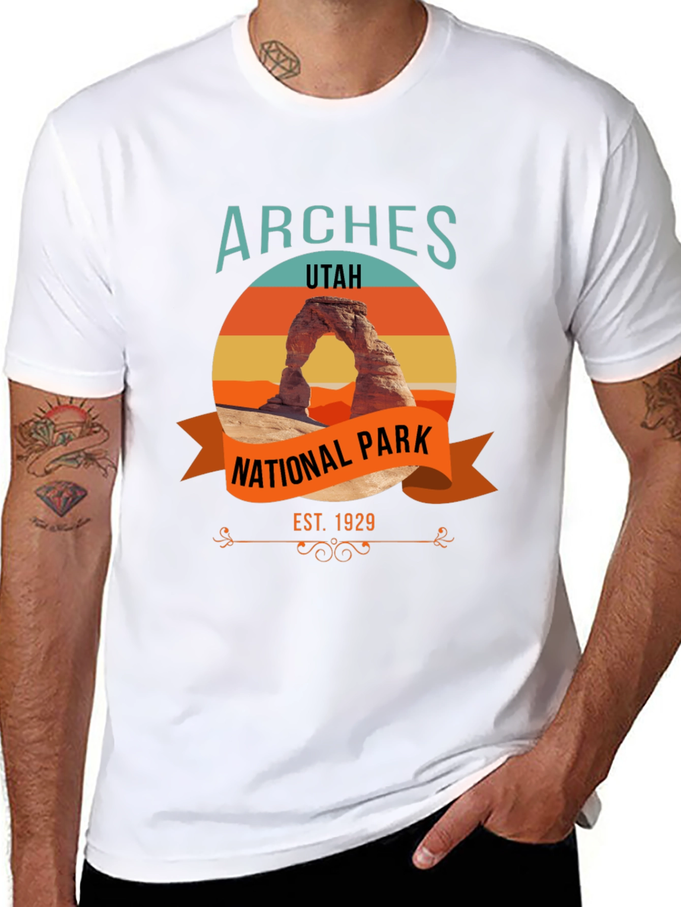 Arches National Park Black T-Shirt