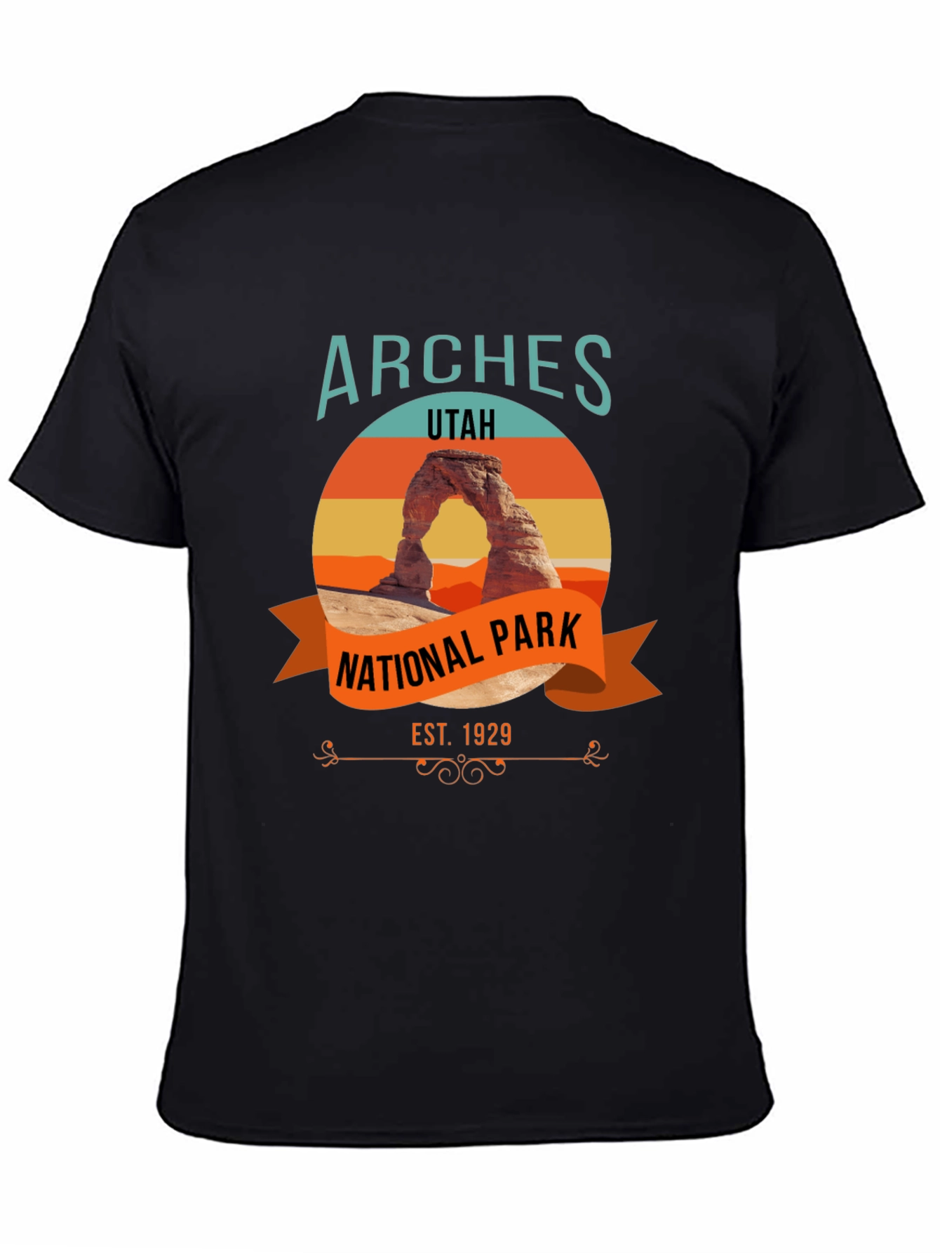 Arches National Park Black T-Shirt