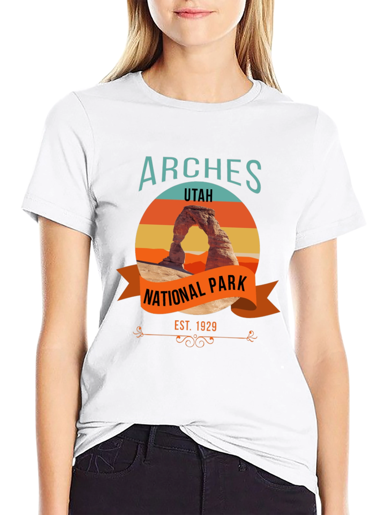 Arches National Park Black T-Shirt