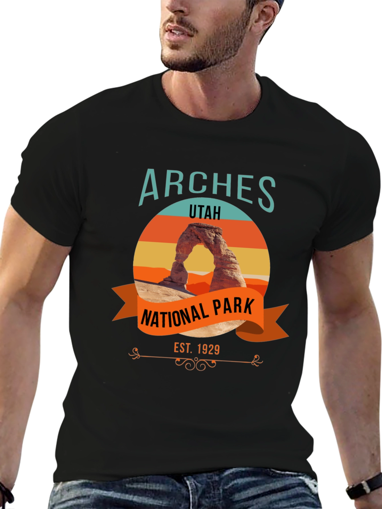 Arches National Park Black T-Shirt