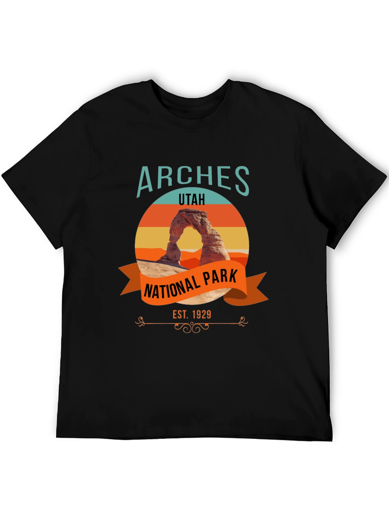 Arches National Park Black T-Shirt