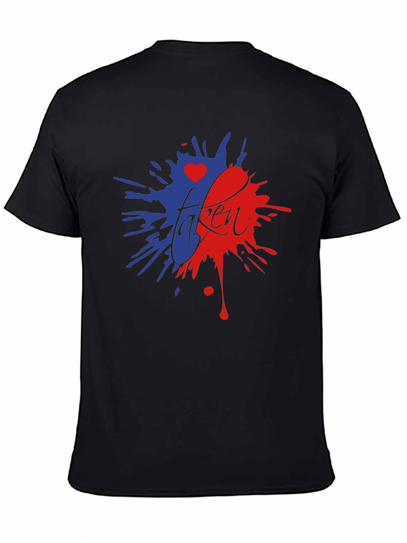 Taken Heart Splatter Graphic Tee - Black