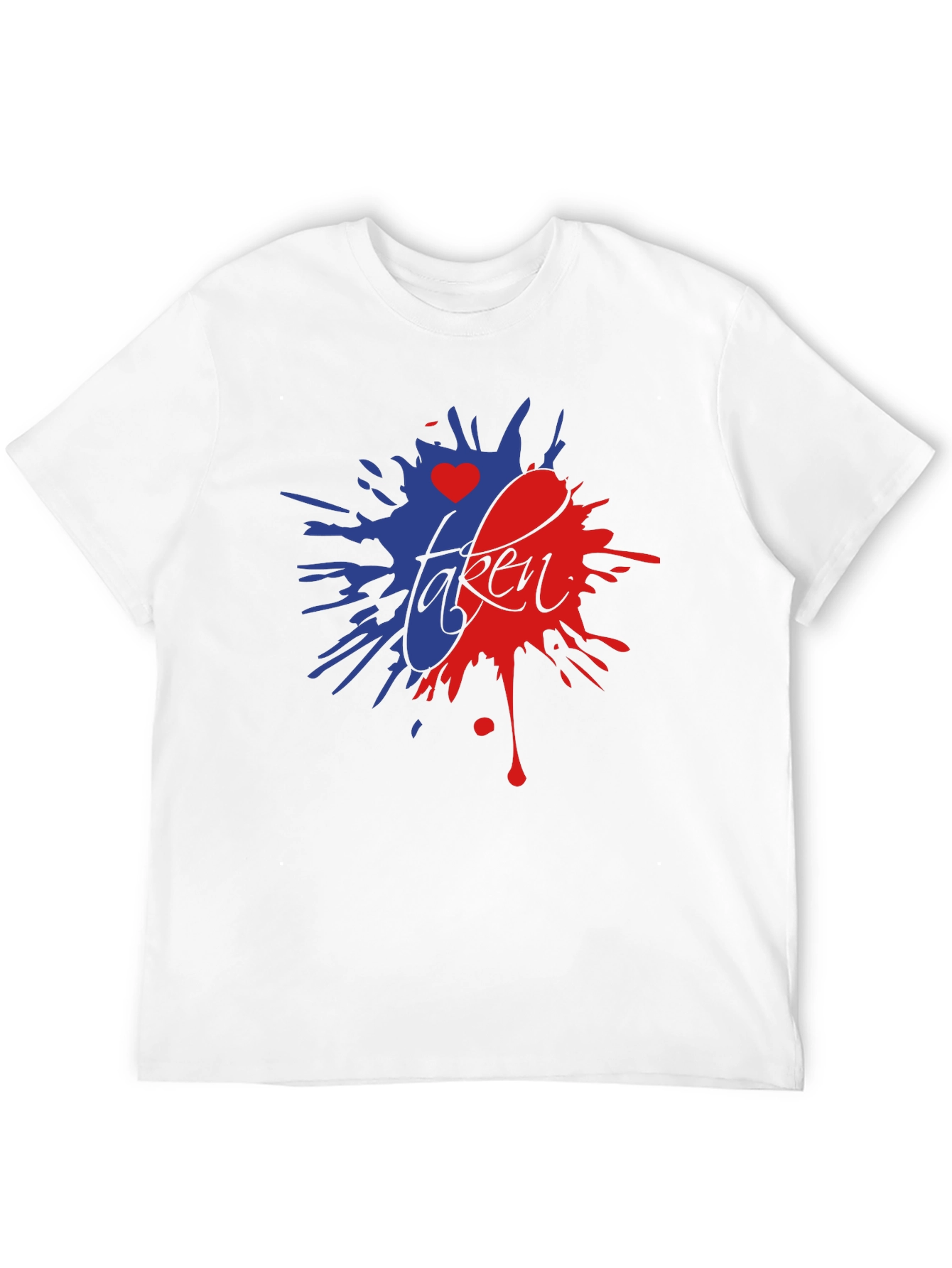 Taken Heart Splatter Graphic Tee - Black