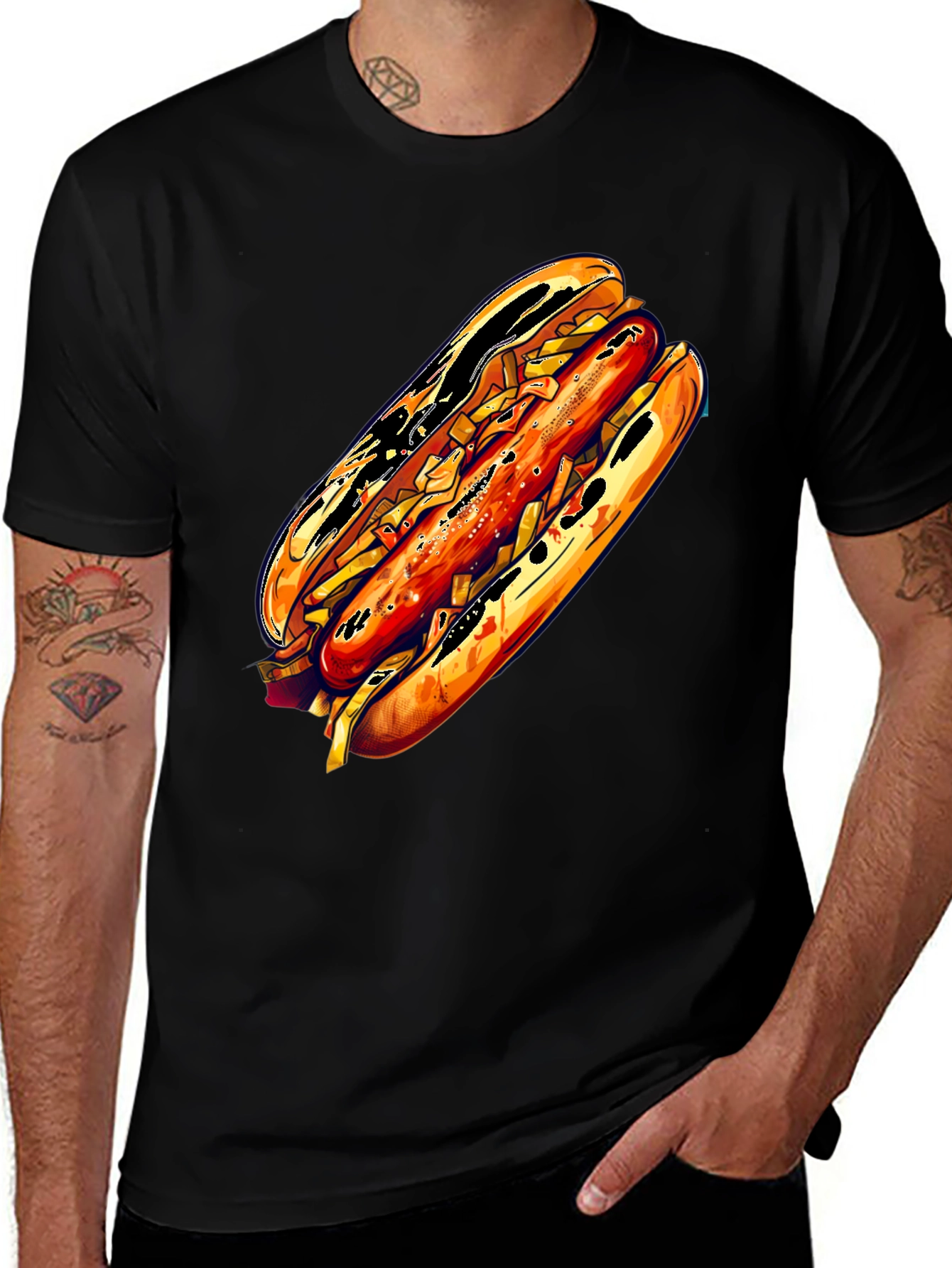 Hot Dog Graphic Tee - Unisex