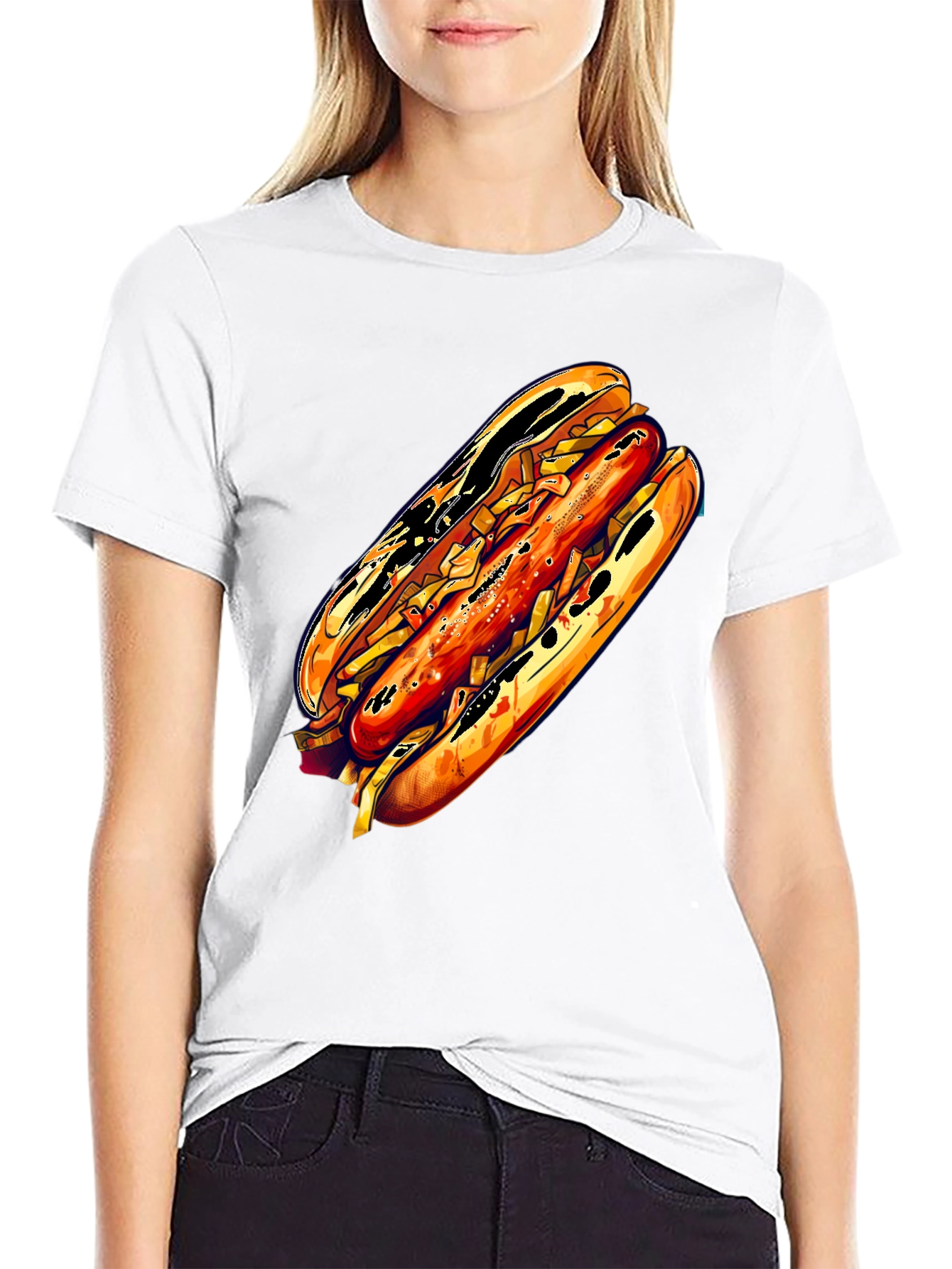 Hot Dog Graphic Tee - Unisex