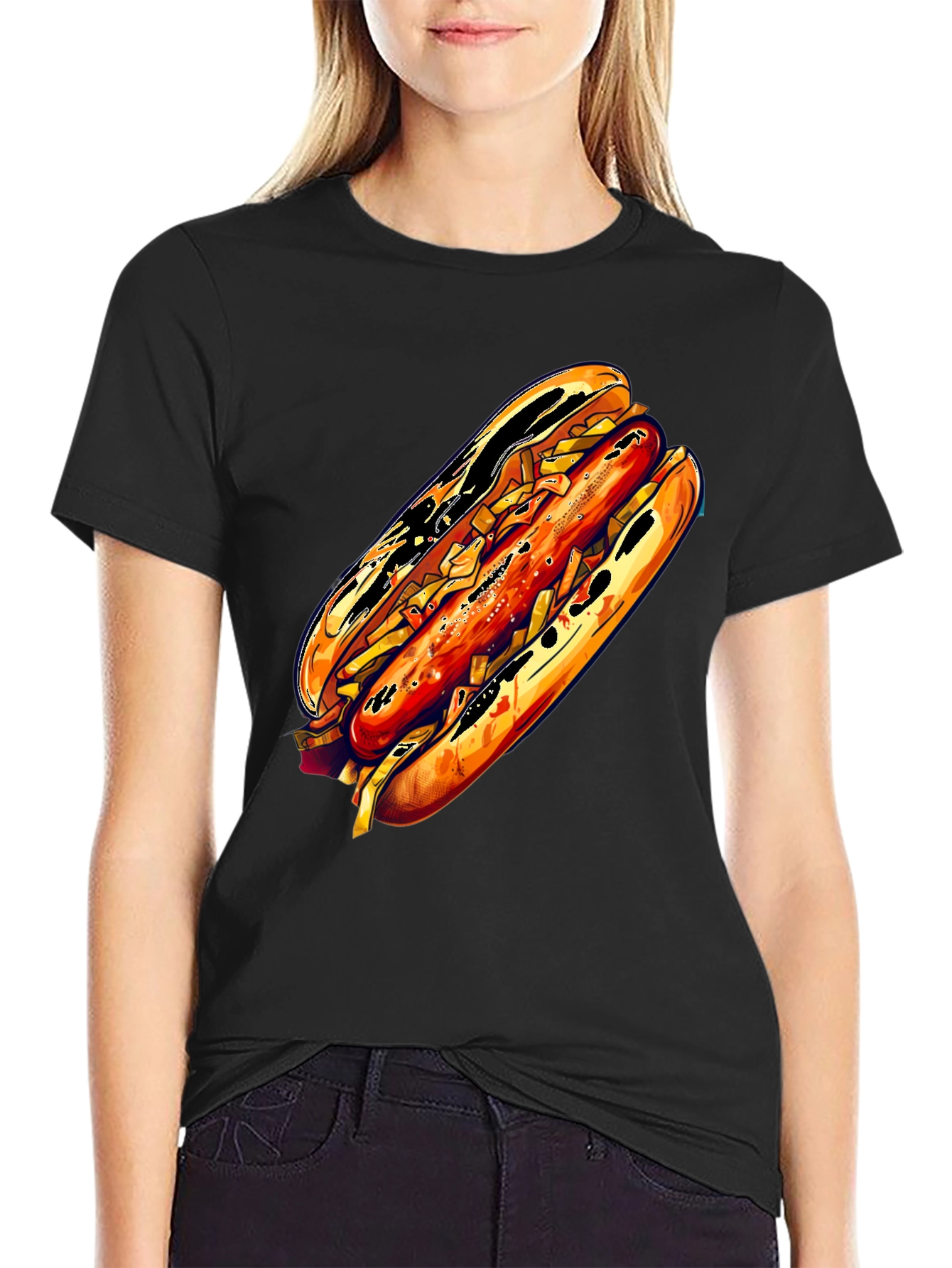 Hot Dog Graphic Tee - Unisex