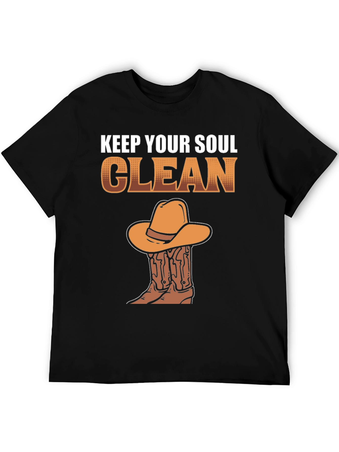 Keep Your Soul Clean Cowboy Graphic T-Shirt