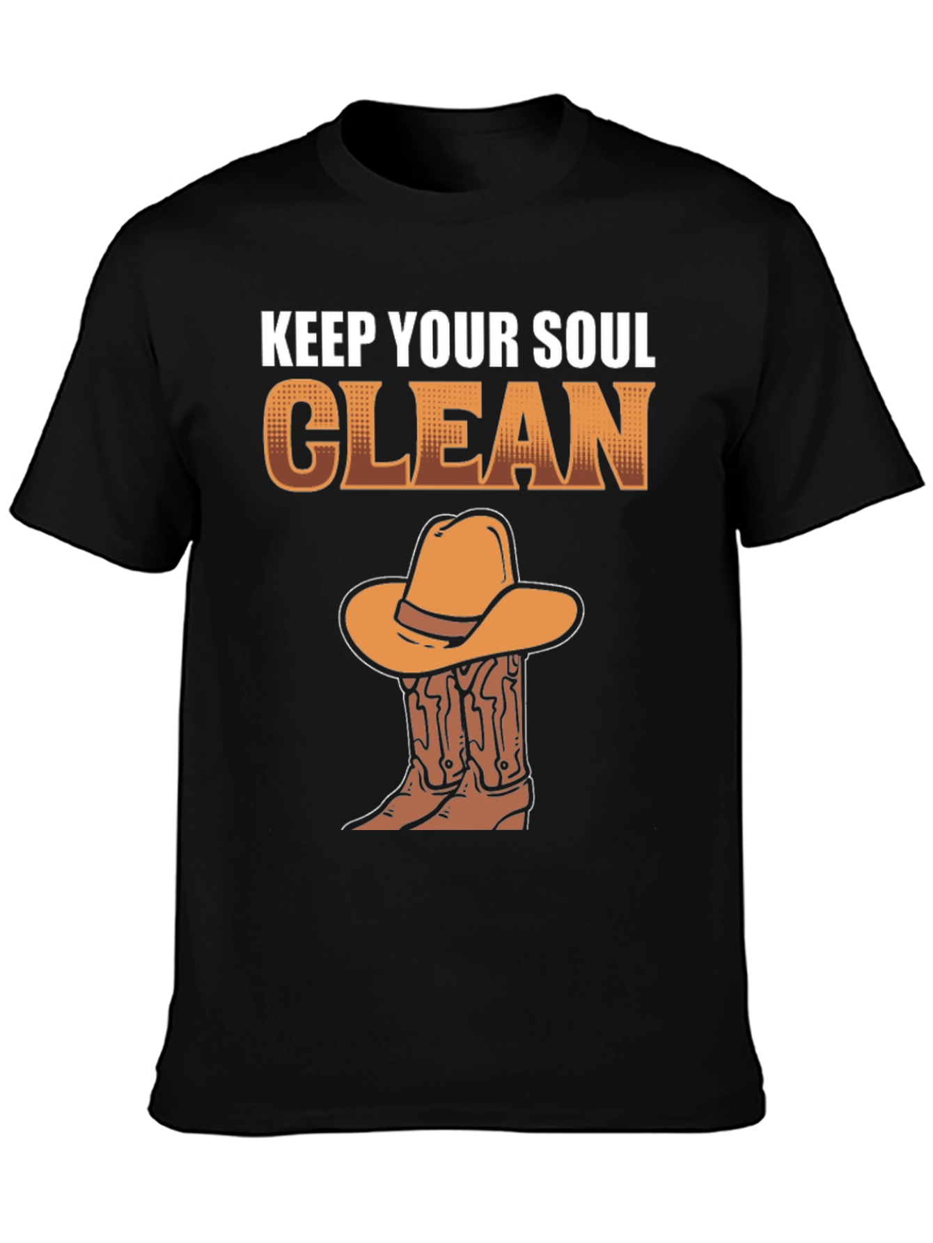 Keep Your Soul Clean Cowboy Graphic T-Shirt
