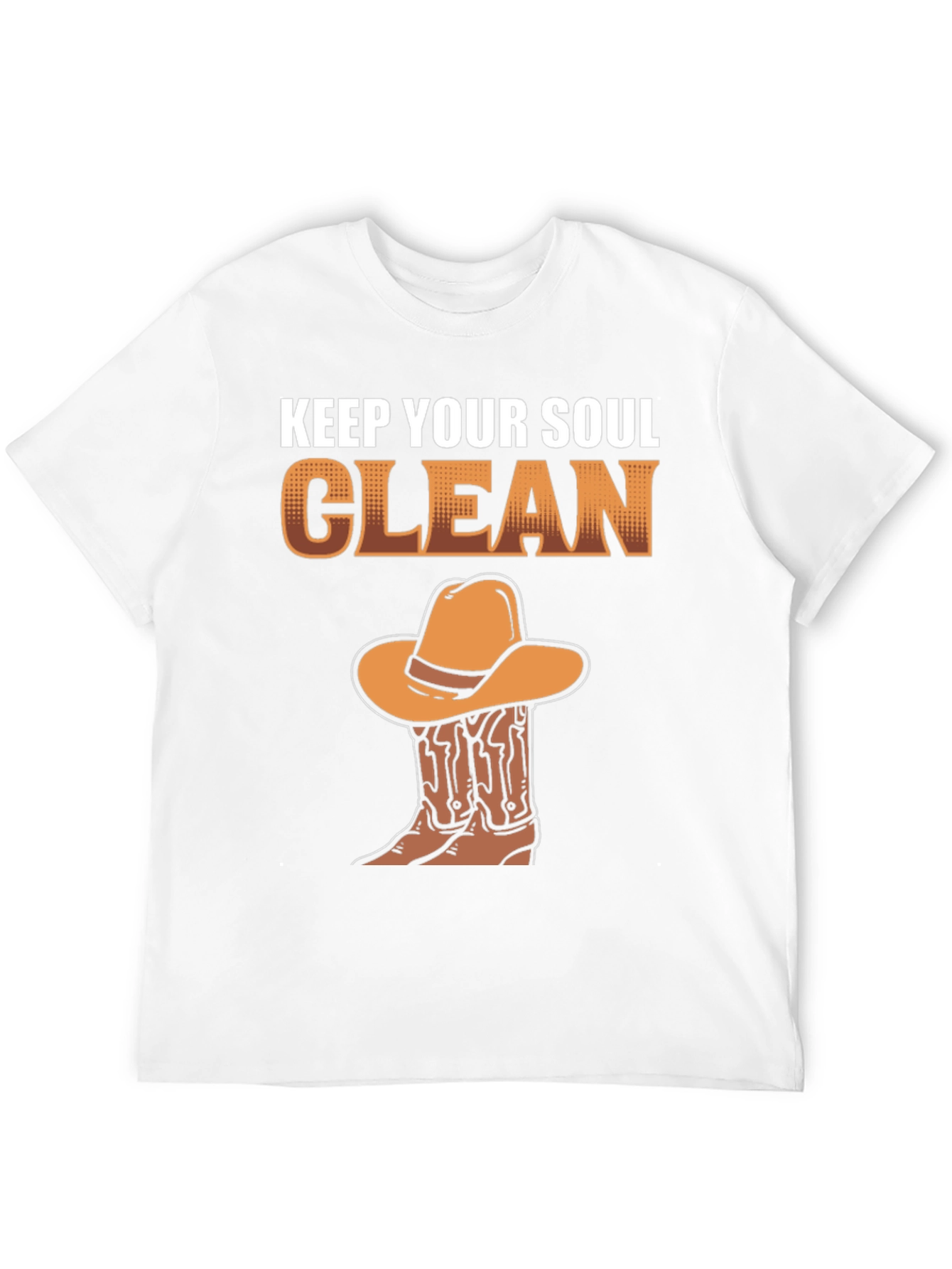 Keep Your Soul Clean Cowboy Graphic T-Shirt