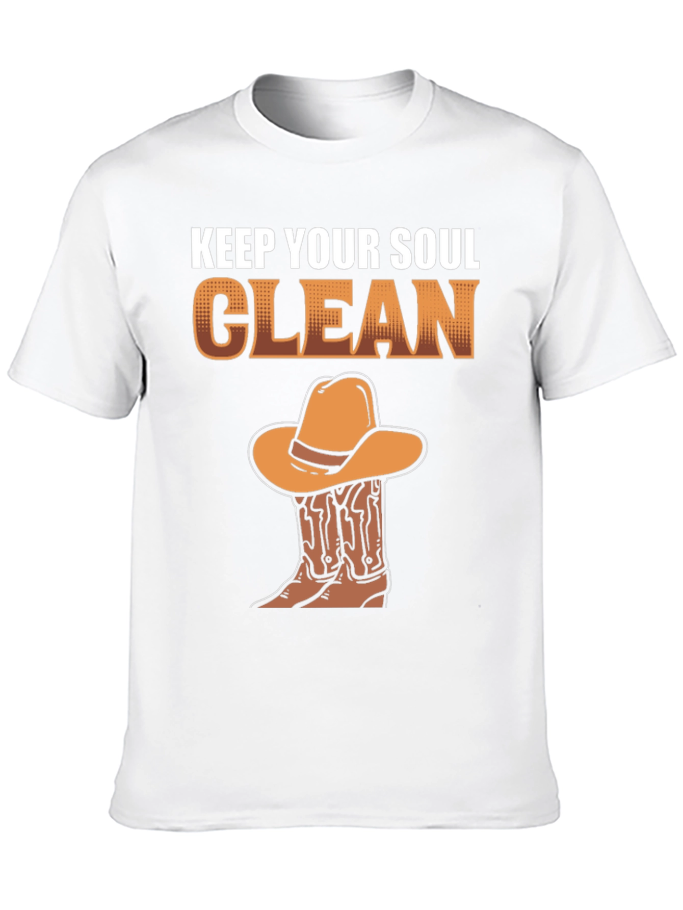 Keep Your Soul Clean Cowboy Graphic T-Shirt