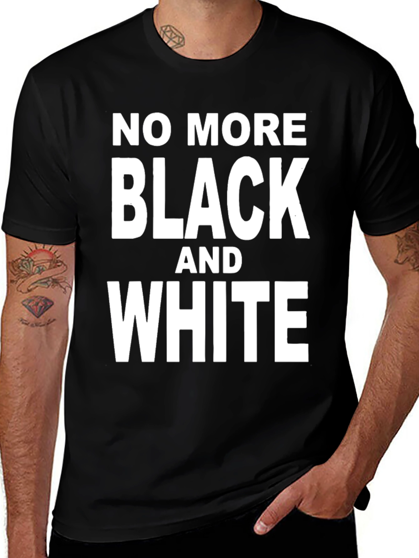 No More Black and White Graphic Tee