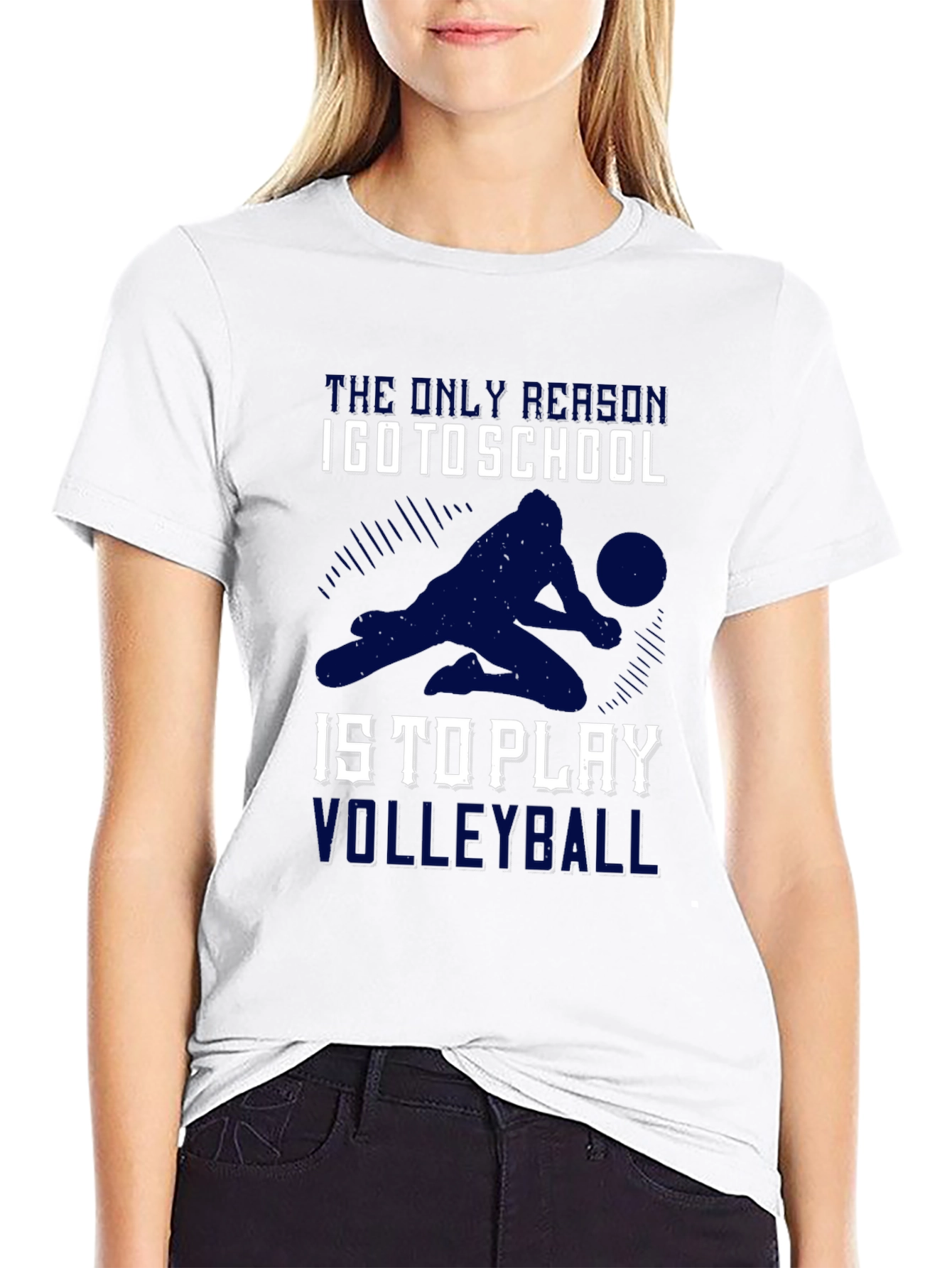 Volleyball Lover T-Shirt - School is for Volleyball!