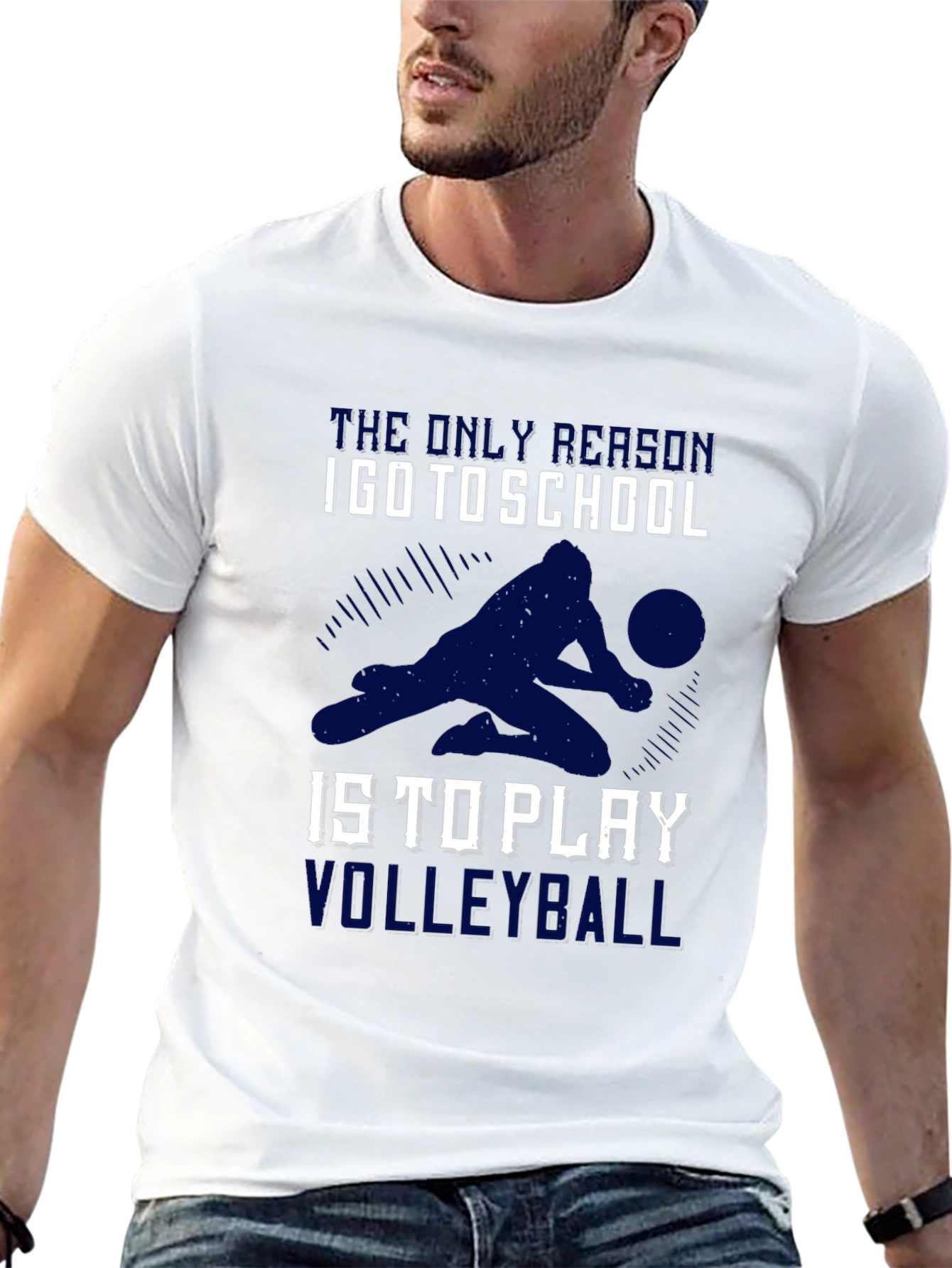 Volleyball Lover T-Shirt - School is for Volleyball!