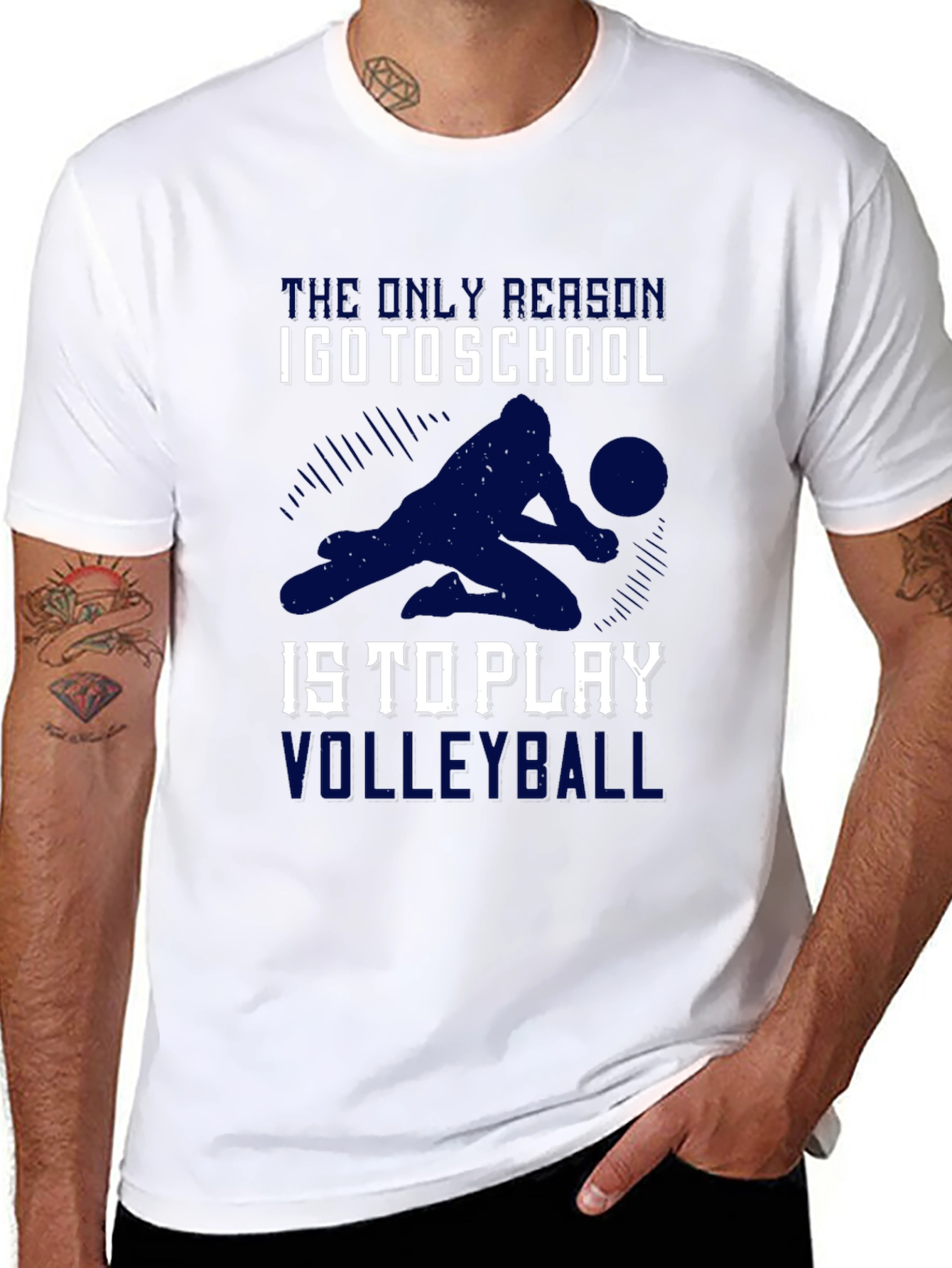 Volleyball Lover T-Shirt - School is for Volleyball!