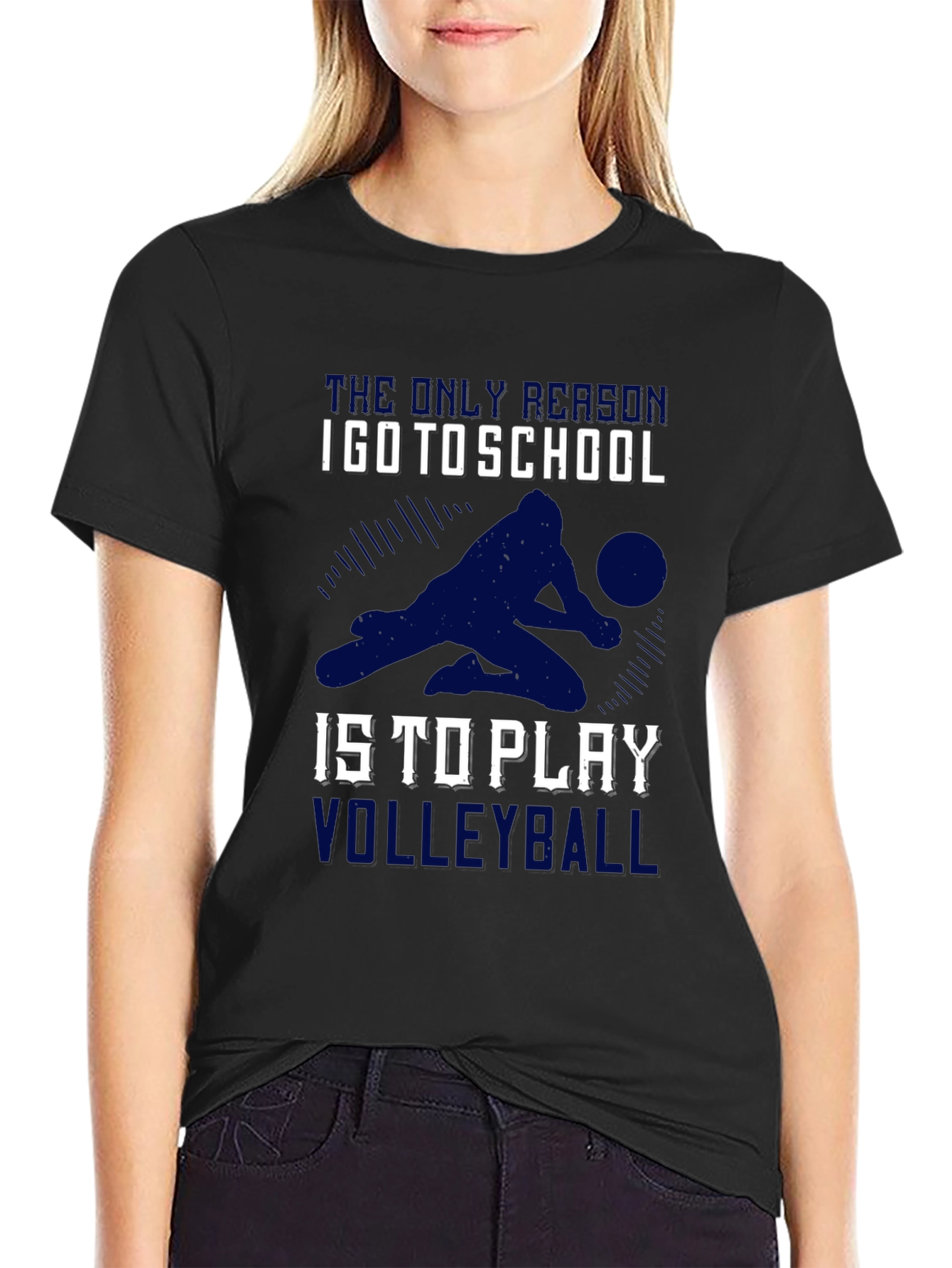 Volleyball Lover T-Shirt - School is for Volleyball!