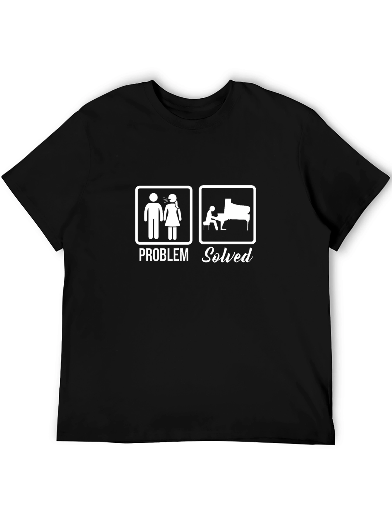 Problem Solved Piano T-Shirt - Musician Humor Tee