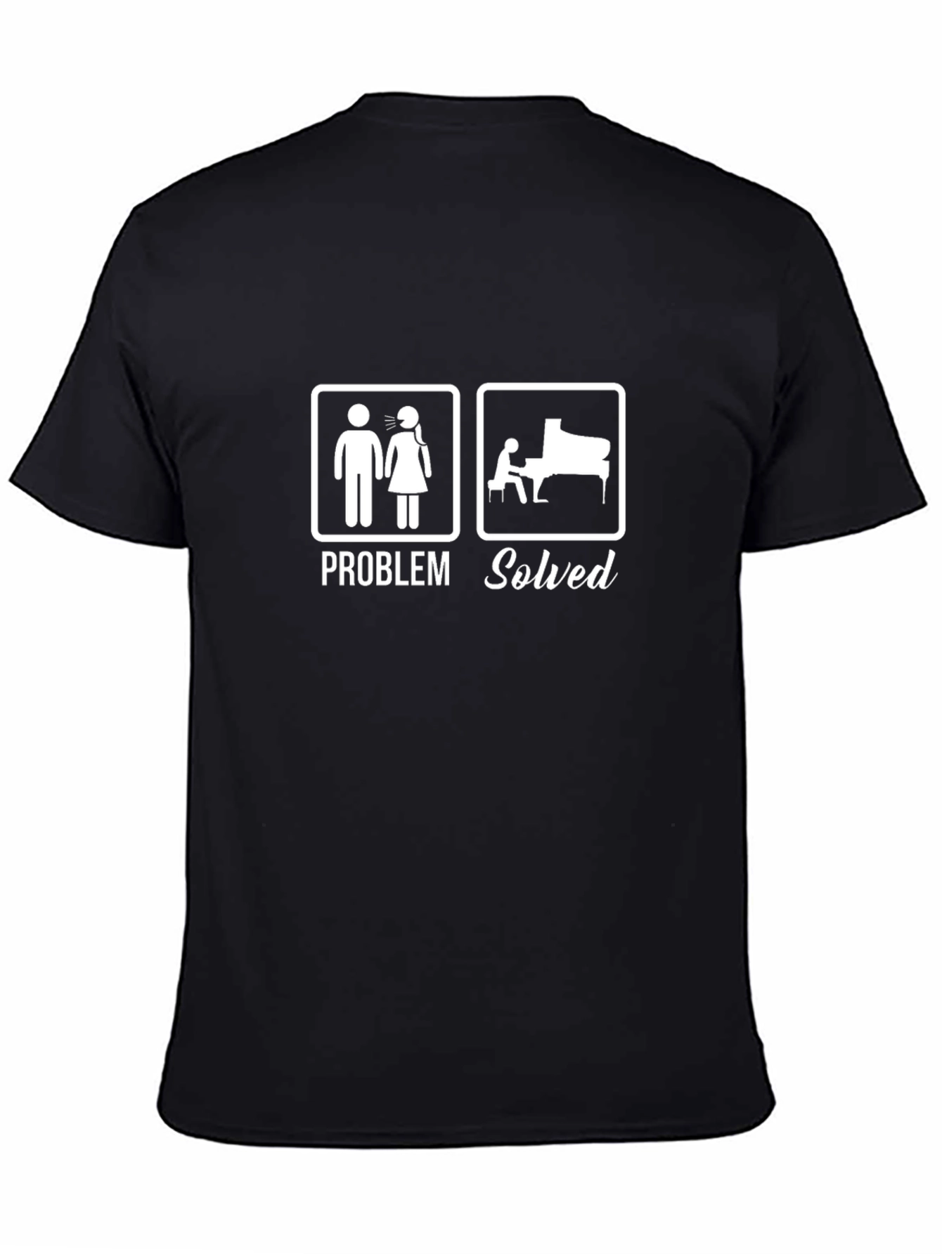 Problem Solved Piano T-Shirt - Musician Humor Tee