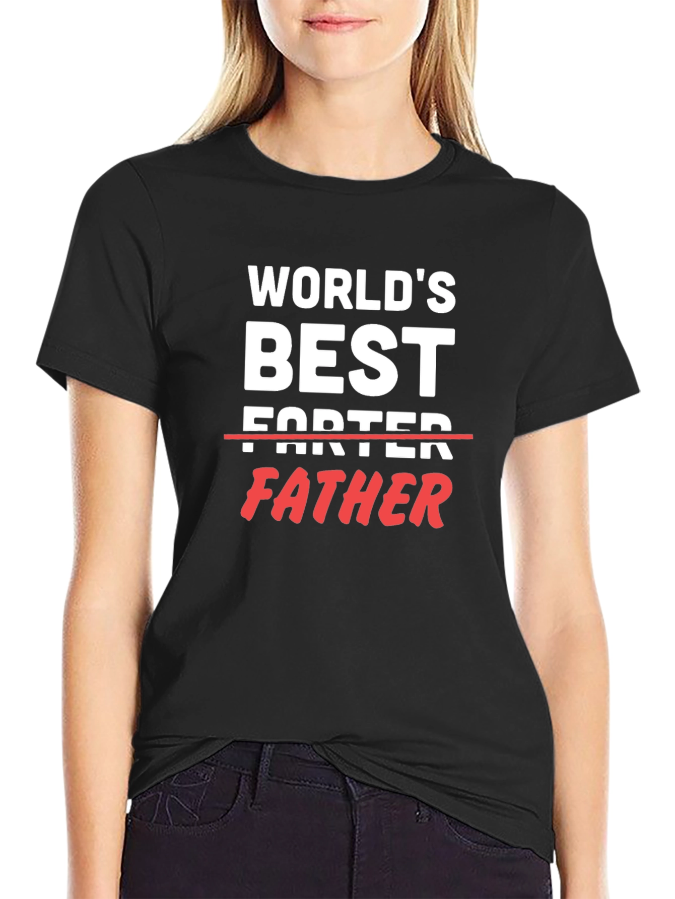 Worlds Best Father T-Shirt Funny Dad Tee