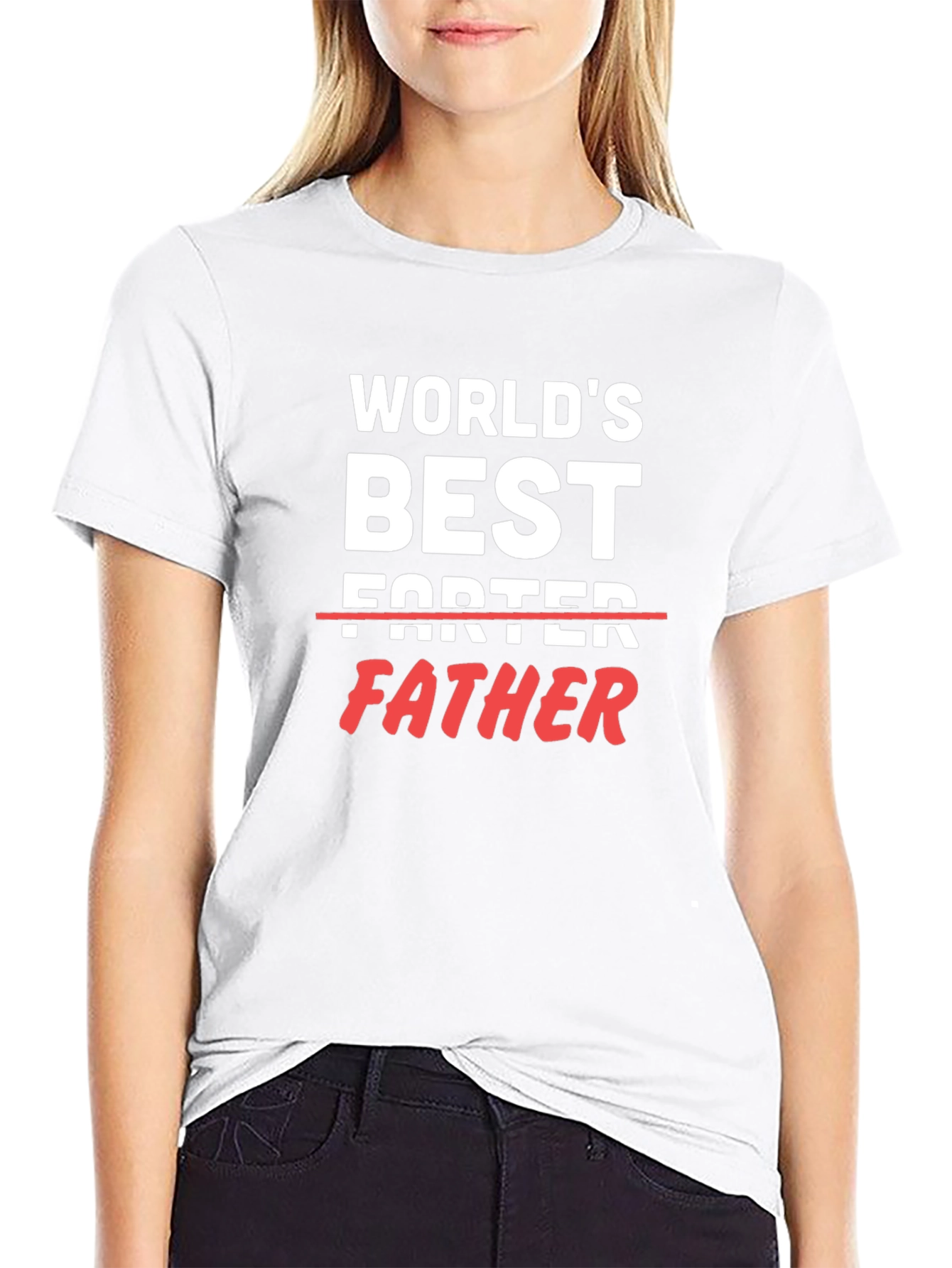 Worlds Best Father T-Shirt Funny Dad Tee