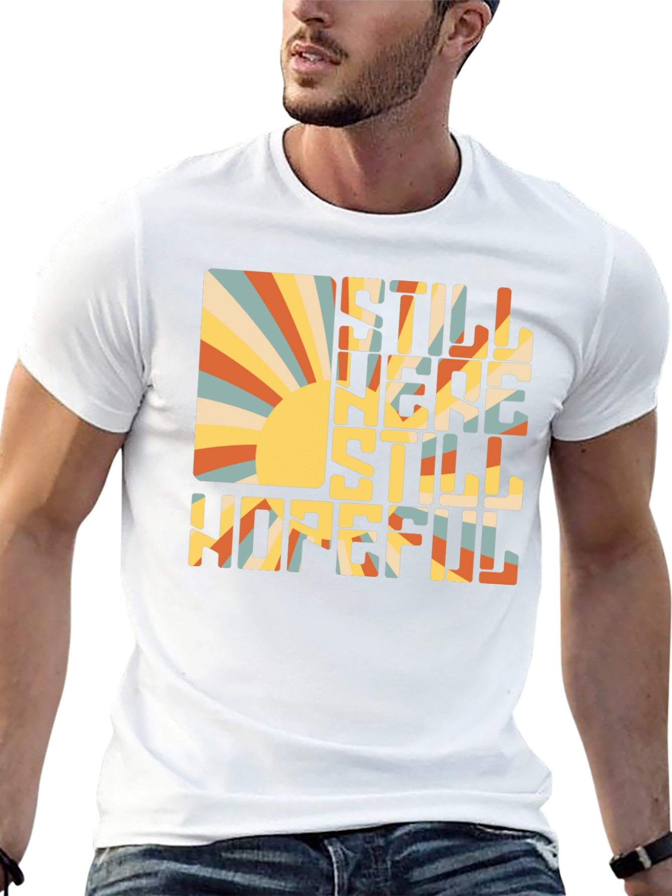 Retro Still Here Still Hopeful Graphic Tee