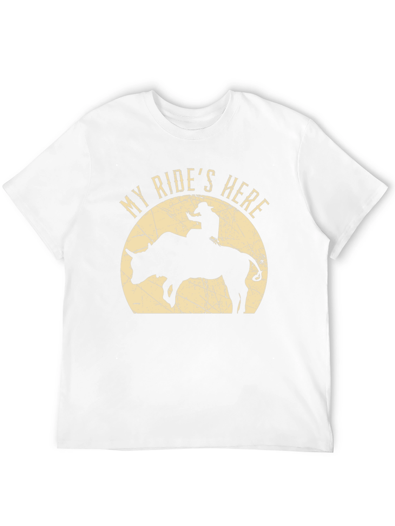 My Rides Here Bull Rider T-Shirt
