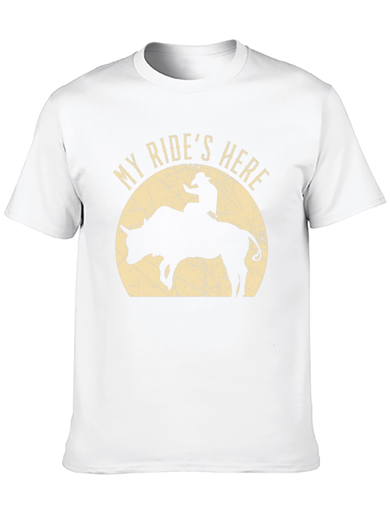 My Rides Here Bull Rider T-Shirt
