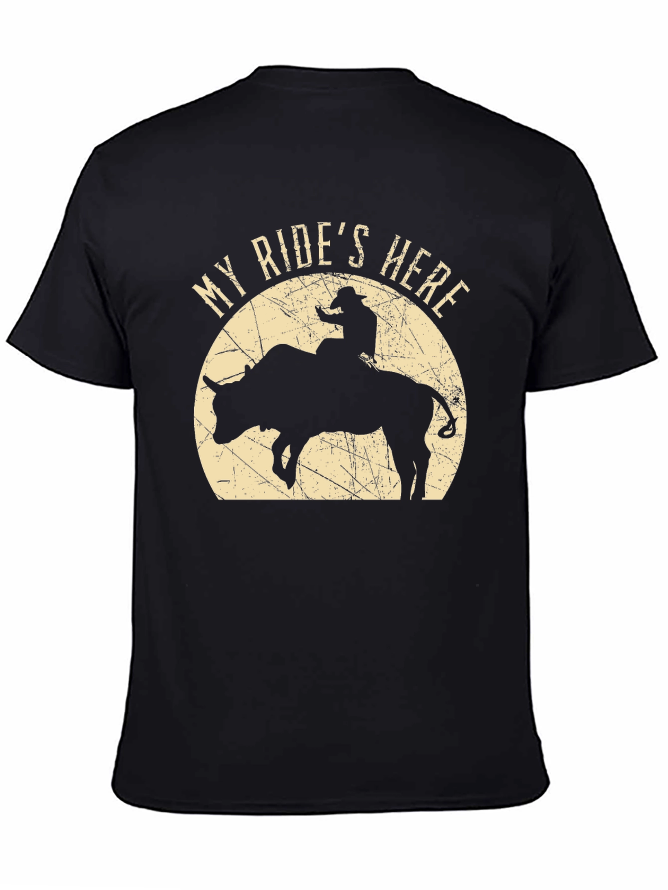 My Rides Here Bull Rider T-Shirt