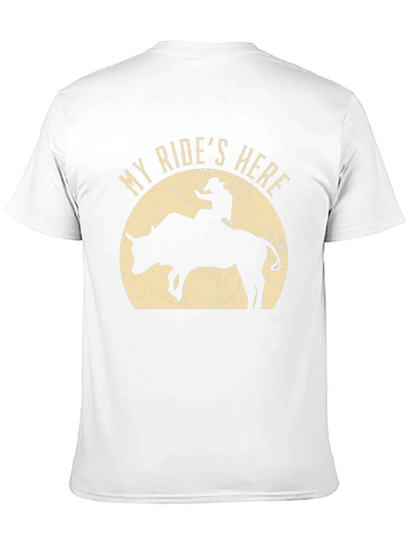 My Rides Here Bull Rider T-Shirt