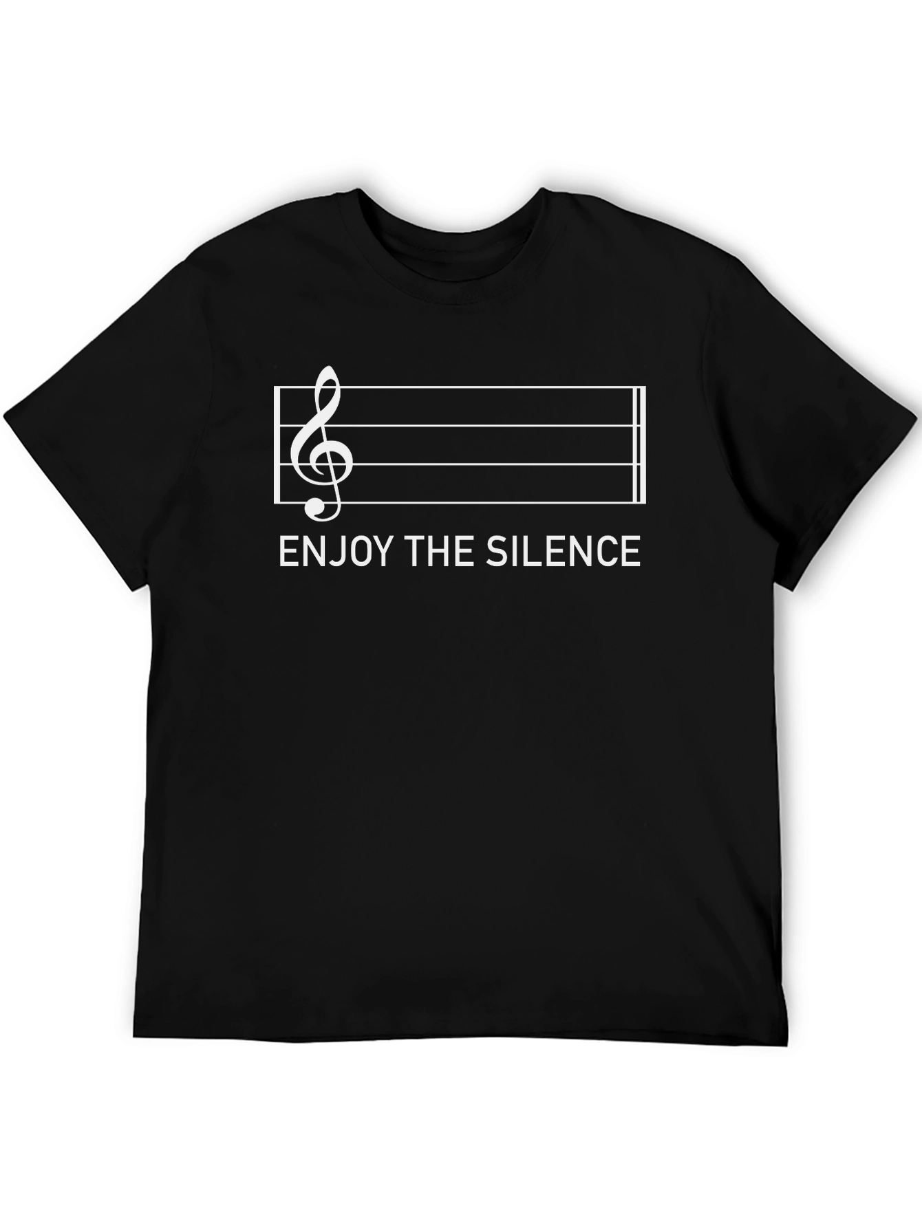 Enjoy The Silence Music T-Shirt - Black Graphic Tee